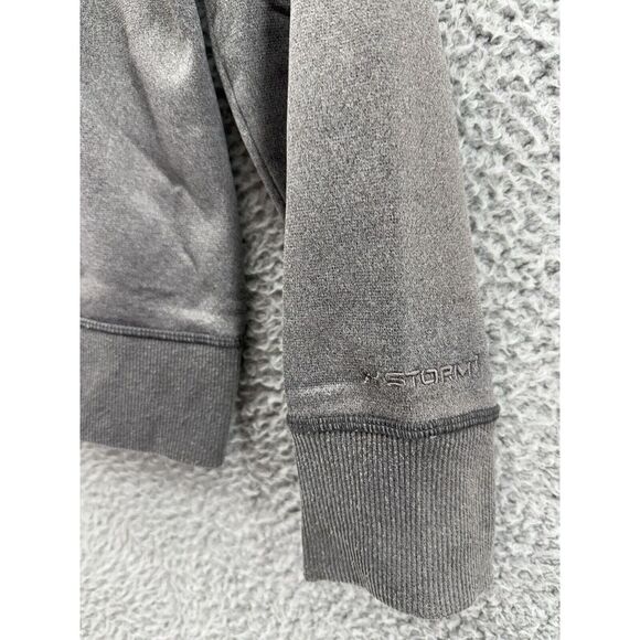 Under Armour Storm Hoodie Womens Small Gray Pink Logo Pullover Athletic Outdoor - Picture 7 of 7
